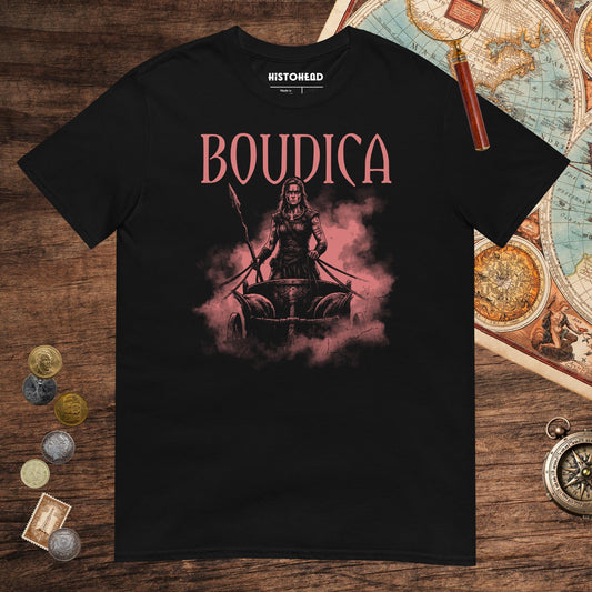 Black Boudica Warrior Queen Tee - history buff gift by HistoHead