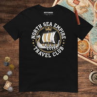 Black North Sea Empire Travel Club Tee - history buff gift by HistoHead