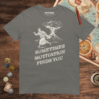 Charcoal Motivation Finds You Pompeii Edition Tee - history buff gift by HistoHead