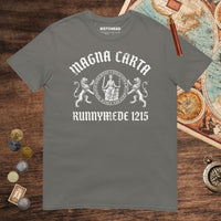 Charcoal Magna Carta King John Seal Tee - history buff gift by HistoHead