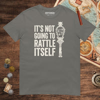 Charcoal Sistrum It's Not Going to Rattle Itself Tee - history buff gift by HistoHead