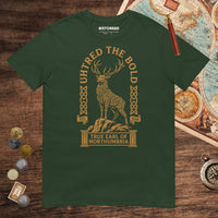 Forest Green Uhtred the Bold Tee - history buff gift by HistoHead