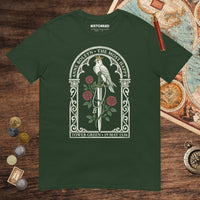 Forest Green Anne Boleyn Falcon Tee - history buff gift by HistoHead
