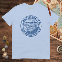 Light Blue Pompeii Fun Run Official Finisher Tee - history buff gift by HistoHead