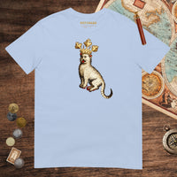 Light Blue Medieval Cat King Tee - history buff gift by HistoHead