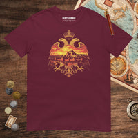 Maroon Constantinople Eagle Tee - history buff gift by HistoHead