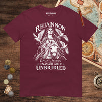 Maroon Rhiannon Uncatchable Unavailable Unbridled Tee - history buff gift by HistoHead