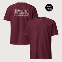 Maroon If You Can Read This You Have Too Much Education in Old English Tee - Back Print - history buff gift by HistoHead