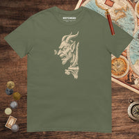 Military Green Grotesque and Butterfly Tee - history buff gift by HistoHead