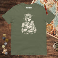 Military Green Cleopatra's Cats Tee - history buff gift by HistoHead