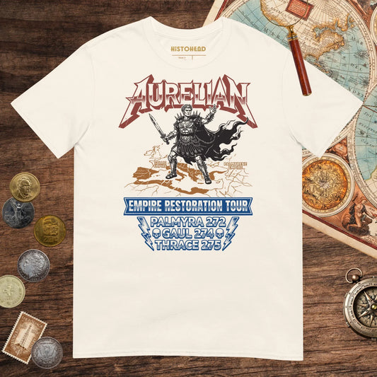 Natural Aurelian Empire Restoration Tour Tee - history buff gift by HistoHead