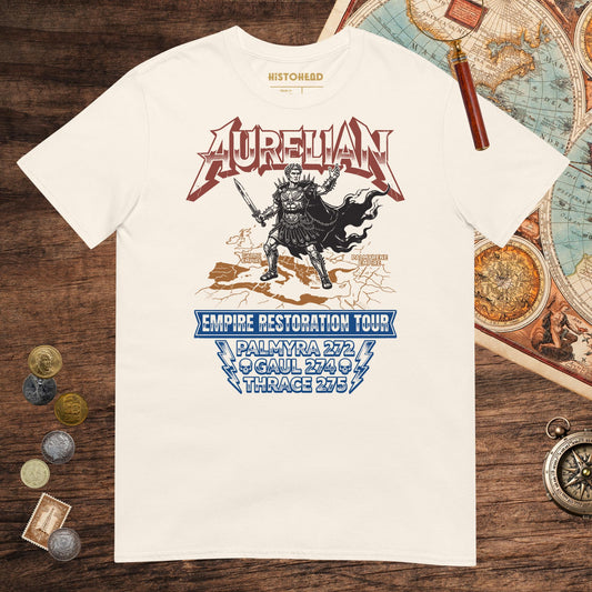 Natural Aurelian Empire Restoration Tour Tee - history buff gift by HistoHead