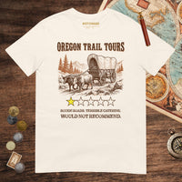 Natural Oregon Trail Tours Review Tee - history buff gift by HistoHead