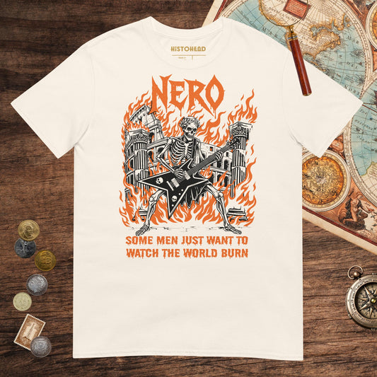 Natural Nero Watch the World Burn Tee - history buff gift by HistoHead
