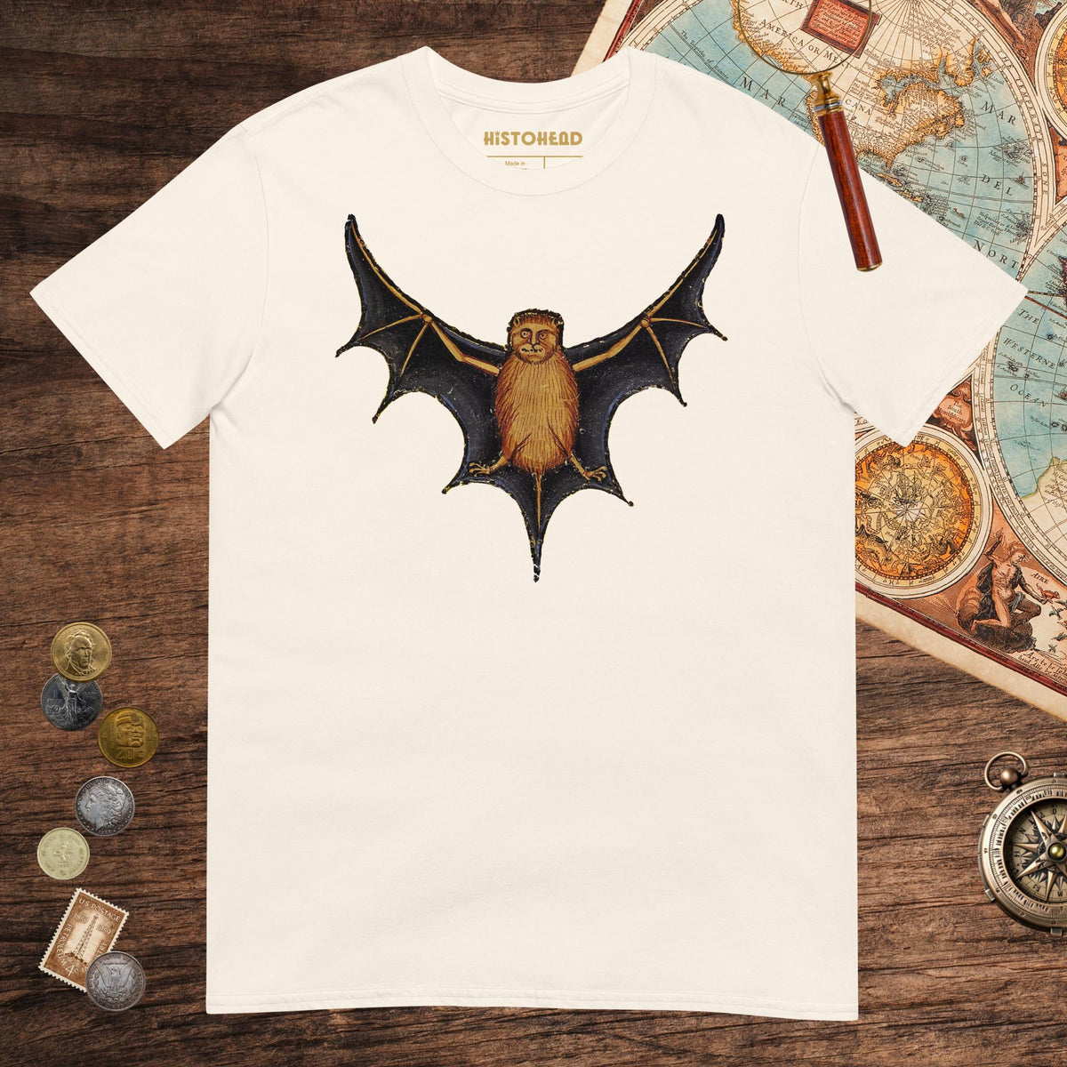 Natural Weird Medieval Bat Tee - history buff gift by HistoHead