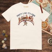 Natural Bayeux Tapestry Party Like It's 1066 Tee - history buff gift by HistoHead