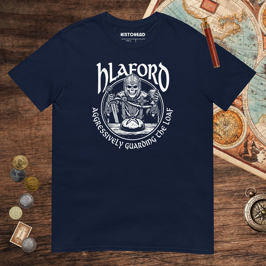 Navy Hlaford Loaf Guardian Tee - history buff gift by HistoHead