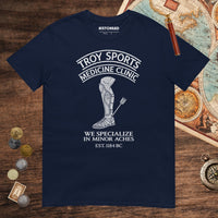 Navy Troy Sports Medicine Clinic Tee - history buff gift by HistoHead