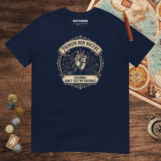 Navy First Do No Harm Tee - history buff gift by HistoHead