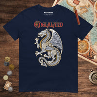 Navy Englaland Dragon Tee - history buff gift by HistoHead