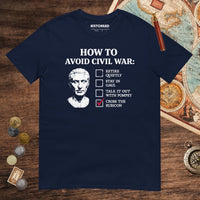 Navy Caesar's Peace Plan Tee - history buff gift by HistoHead