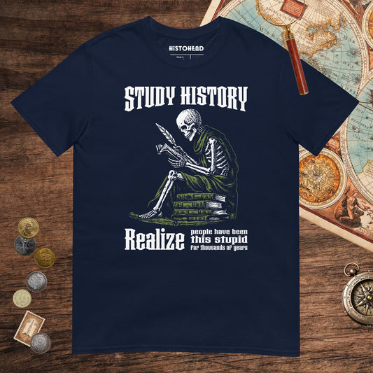 Navy Study History Tee - history buff gift by HistoHead