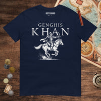 Navy Genghis Khan Tee - history buff gift by HistoHead