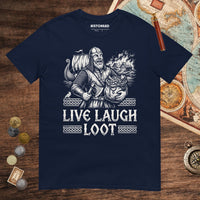 Navy Live Laugh Loot Tee - history buff gift by HistoHead