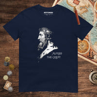 Navy Alfred the Great Portrait Tee - history buff gift by HistoHead
