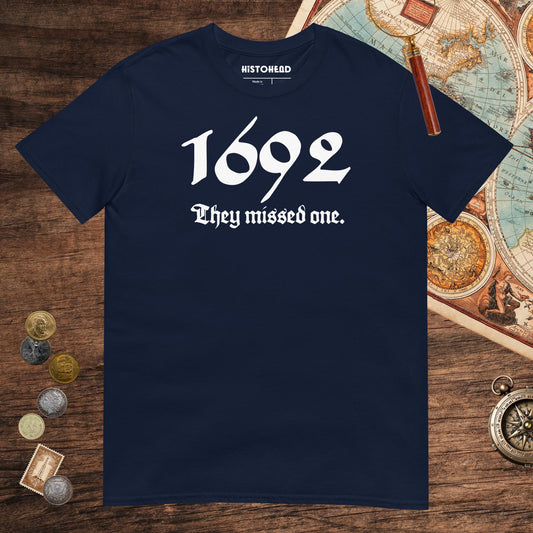 Navy 1692 Witch Trials Tee - history buff gift by HistoHead