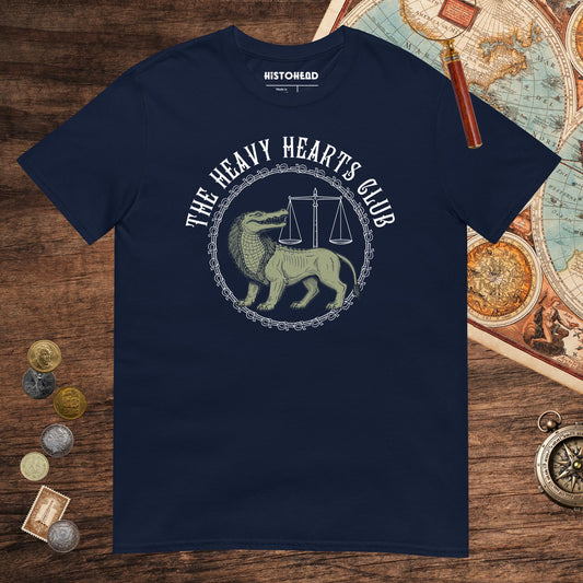 Navy The Heavy Hearts Club Tee - history buff gift by HistoHead