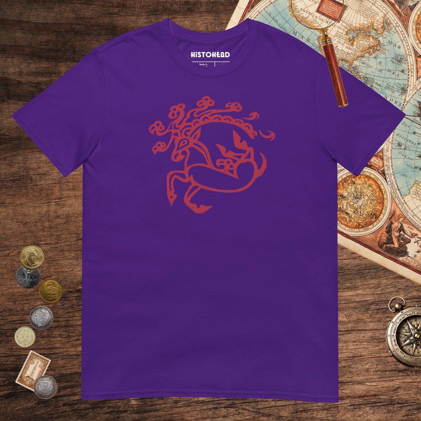 Purple Siberian Ice Maiden Tattoo Tee - history buff gift by HistoHead