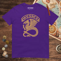 Purple Wessex Dragon Tee - history buff gift by HistoHead