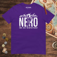 Purple Nero's Hottest Playlist Tee - history buff gift by HistoHead