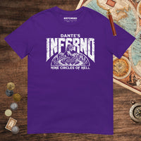 Purple Dante's Inferno Tee - history buff gift by HistoHead