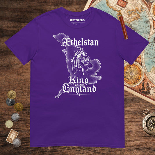 Purple Æthelstan Territory Tee - history buff gift by HistoHead
