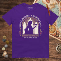 Purple Alice Kyteler's Marriage Advice Tee - history buff gift by HistoHead