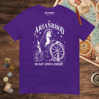 Purple Arianrhod In My Own Orbit Tee - history buff gift by HistoHead