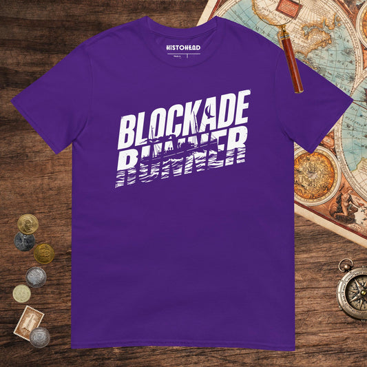 Purple Blockade Runner Tee - history buff gift by HistoHead