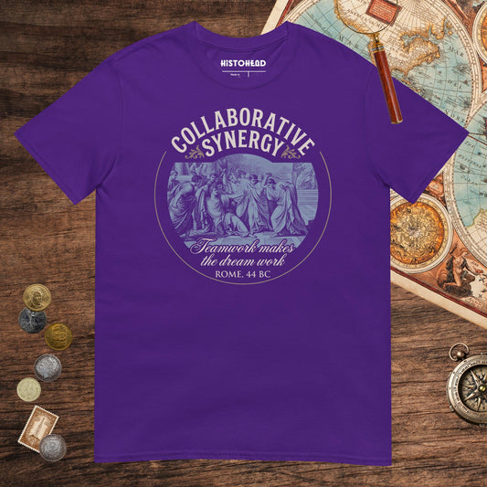 Purple Collaborative Synergy Tee - history buff gift by HistoHead