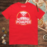 Red Pompeii Tee - history buff gift by HistoHead