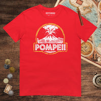 Red Pompeii Tee - history buff gift by HistoHead