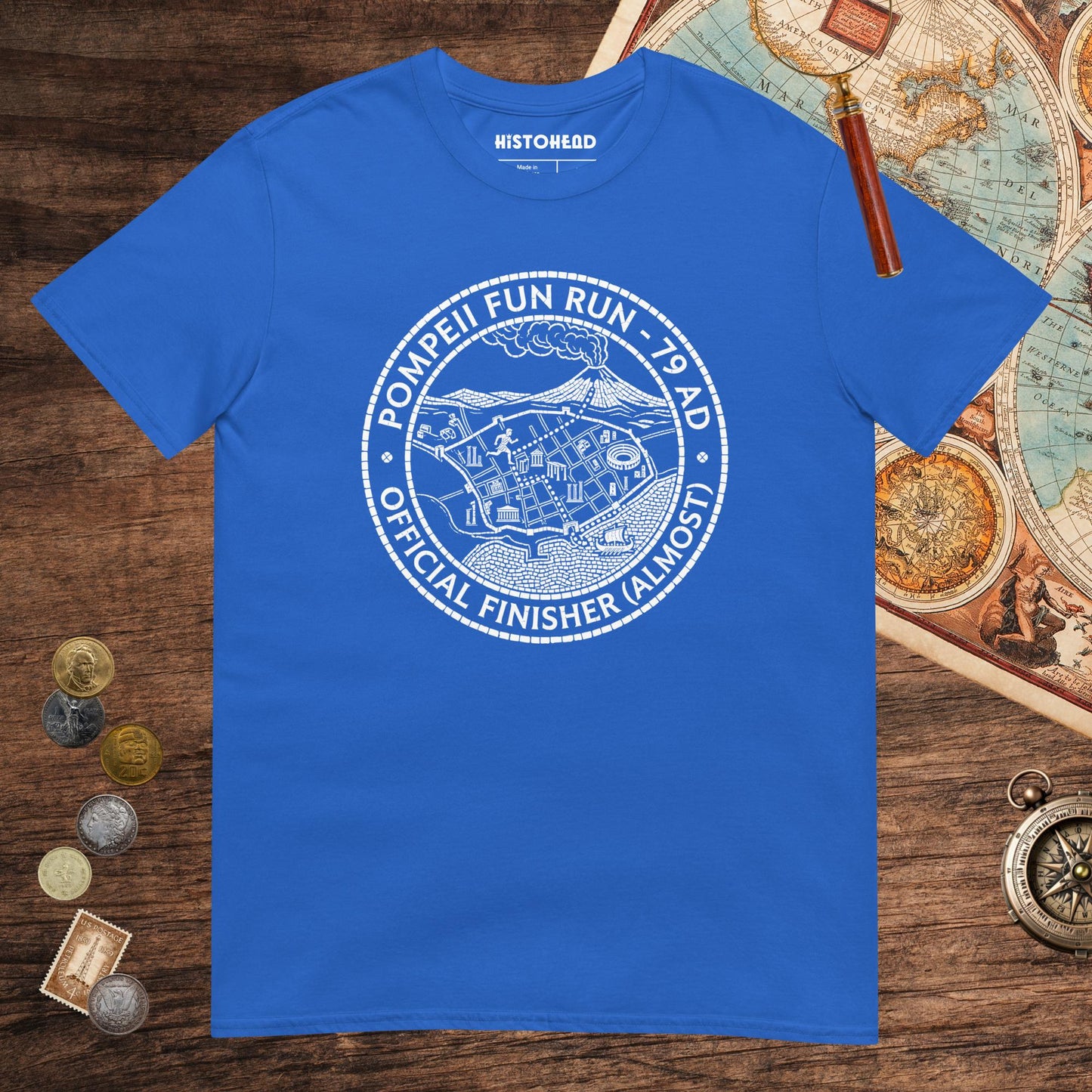 Royal Pompeii Fun Run Official Finisher Tee - history buff gift by HistoHead