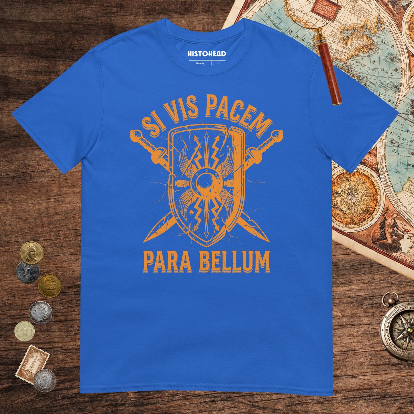 Royal Si Vis Pacem Para Bellum Scutum Tee - history buff gift by HistoHead