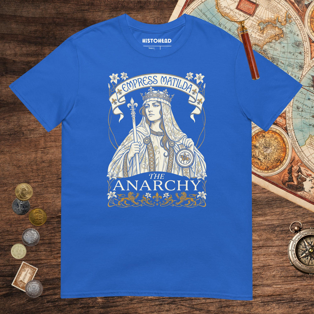 Royal Empress Matilda The Anarchy Tee - history buff gift by HistoHead