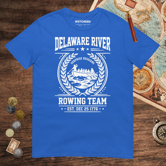 Royal Delaware River Rowing Team Tee - history buff gift by HistoHead