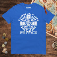 Royal Knossos Escape Room Enter If You Dare Tee - history buff gift by HistoHead