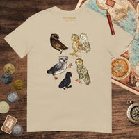 Sand Weird Medieval Owls Tee - history buff gift by HistoHead
