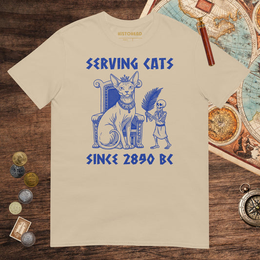 Sand Serving Cats Since 2890 BC Tee - history buff gift by HistoHead