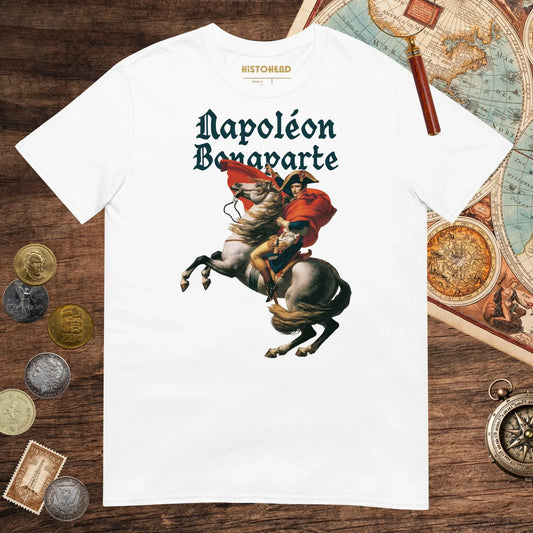 White Napoleon Bonaparte Tee - history buff gift by HistoHead